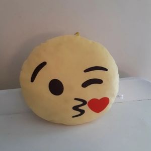 Caravan Softoys Plush Stuffed yellow pillow 13 inches widt